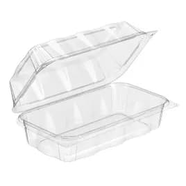 Essentials CrystalFresh® Cookie Loaf Hinged Container With Dome Lid 9.3125X5.3125X3.25 IN RPET Clear Rectangle 192/Case