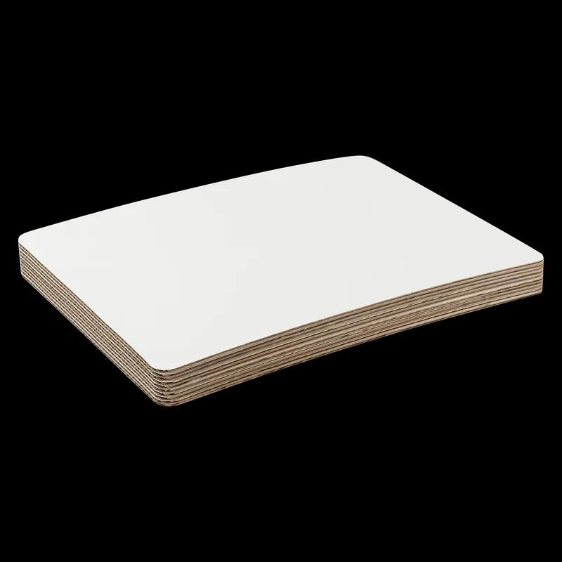 1/2 Sheet Cake Cake Pad Corrugated Cardboard White Single Wall Coated Grease Resistant 50/Case