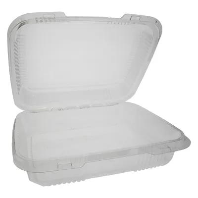 Take-Out Container Hinged With Dome Lid 10.75X9.25X3.5 IN OPS Clear Rectangle 150/Case