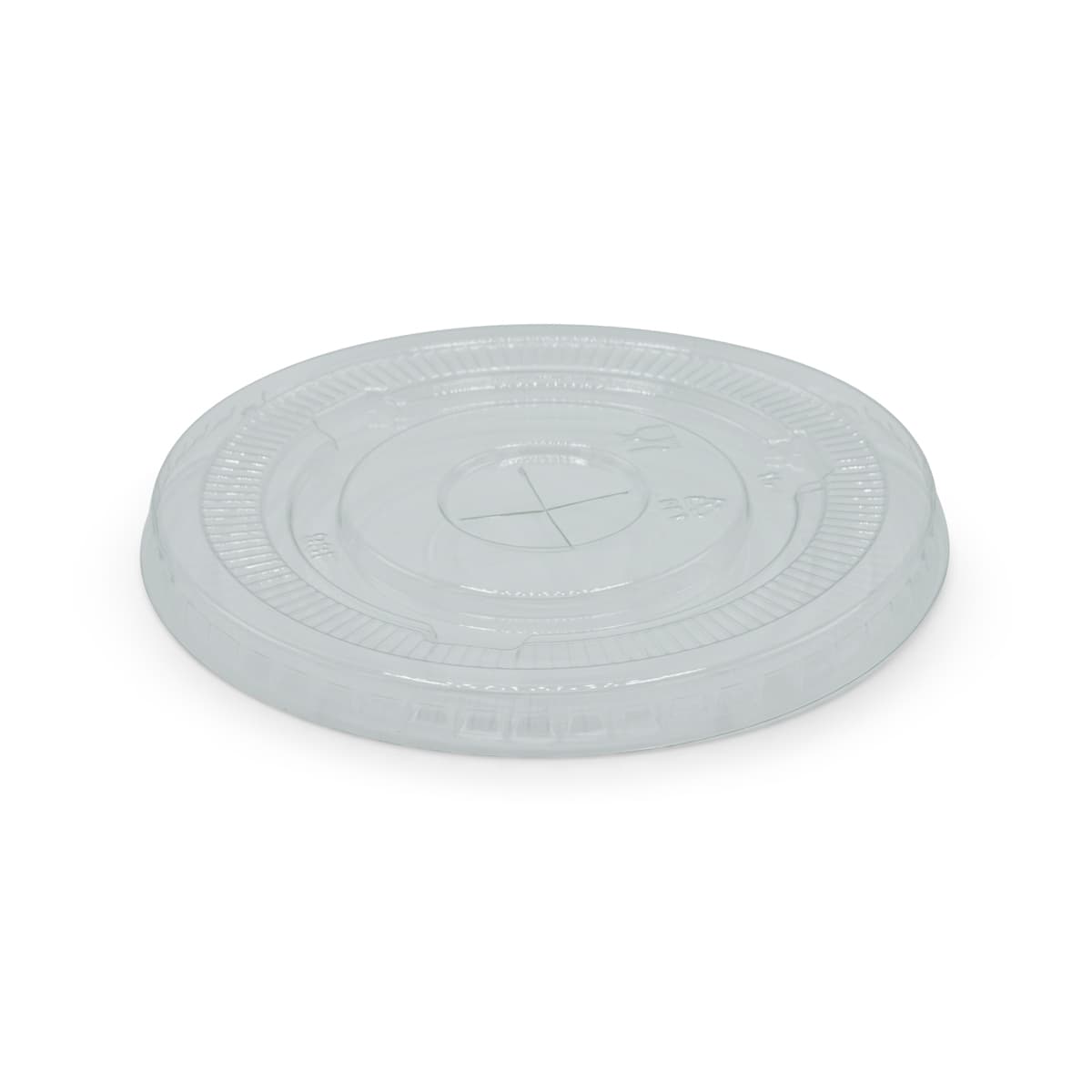 Victoria Bay Lid Flat 98MM Plastic For 12 OZ Squat-24 OZ Plastic Cold Cups Straw Slot 50 Count/Pack 20 Packs/Case