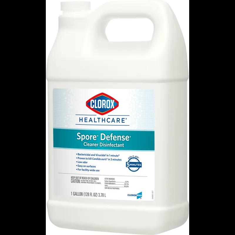 Clorox Healthcare® Spore Defense Unscented One-Step Disinfectant 1 GAL Multi Surface RTU Sporicidal Antibacterial 4/Case