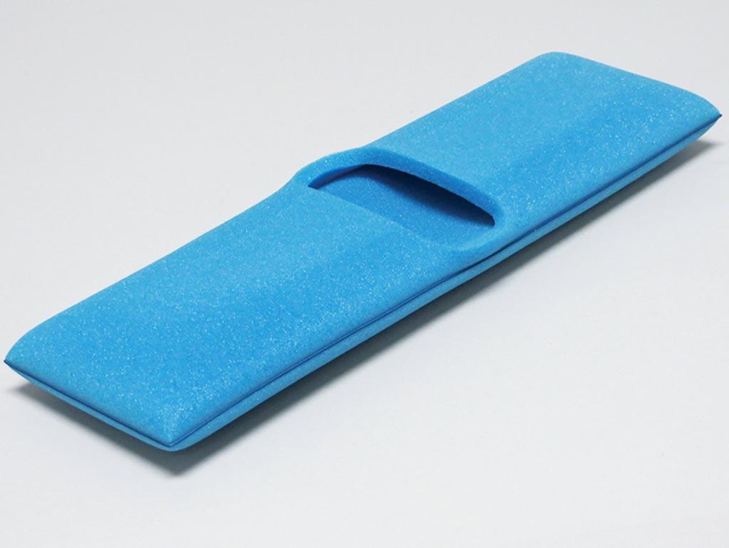 TruCLEAN® Mop Head 16 IN Blue Polyurethane Foam Flat Clean Room 1/Each