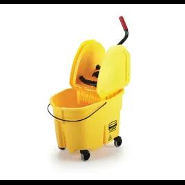 WaveBrake® Mop Bucket & Wringer 20.75X16.75X27.75 IN 35 QT Plastic Yellow Down Press 1/Case