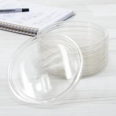 Solo® Lid 4.69X0.48 IN 1 Compartment RPET Clear Round For 8-32 OZ Container Recessed 50 Count/Pack 10 Packs/Case