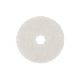 3M™ 4100 Scrubbing Pad 20X1 IN White Non-Woven Polyester Fiber 175-600 RPM Center Hole 5/Case