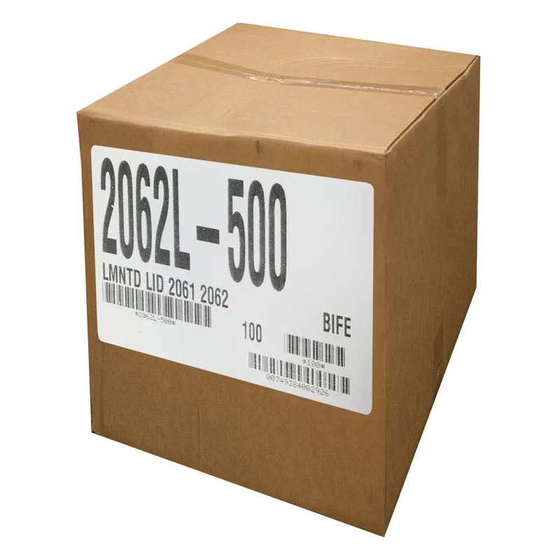 Lid Flat 8.5X6 IN Foil-Lined Paper Silver White Oblong For Container 500/Case