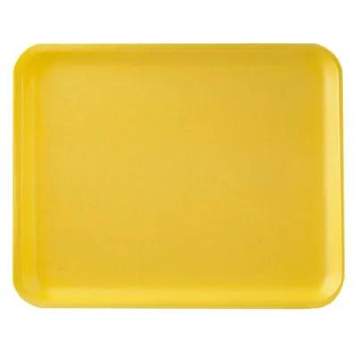 10P Meat Tray 10.94X5.88 IN Polystyrene Foam Yellow Rectangle Heavy 400/Case