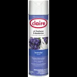 Claire Air Freshener & Deodorizer Lavender Aerosol 20 FLOZ Dry 12/Case