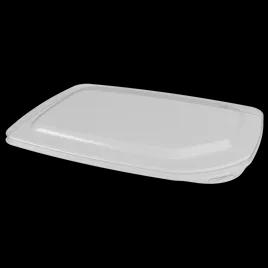 Lid Flat Plastic Clear Rectangle For 35-60 OZ Container 60/Case