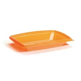 The BOTTLEBOX ® Take-Out Container Base 10.25X7.25X1.75 IN RPET Tangerine Rectangle 400/Case