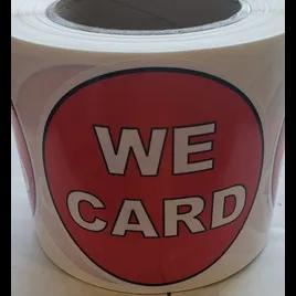 We Card Label 4 IN 500CT 1/Roll