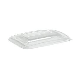 The BOTTLEBOX ® Lid Flat 10.3X7.3X0.87 IN RPET Clear Rectangle For 28 OZ Container 400/Case