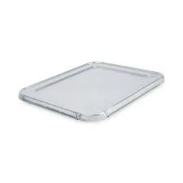 Boardwalk® Lid 1/2 Size 10.5X12.81X0.63 IN Aluminum Silver Deep For Steam Table Pan 100/Case