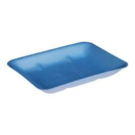 4P Meat Tray Polystyrene Foam Blue 400/Case