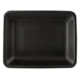 4SH Meat Tray Polystyrene Foam Black Heavy 500/Case