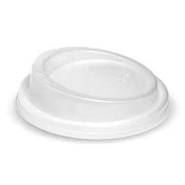Lid CPLA White For 8-12-16-20 FLOZ Hot Cup Sip Through 1000/Case