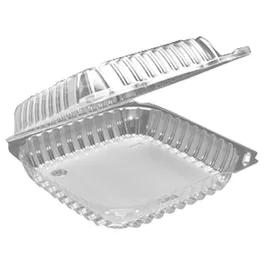 Take-Out Container Hinged Large (LG) 9X9X3 IN OPS Clear 200/Case