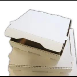 Pizza Box 12X12X1.75 IN Corrugated Cardboard White Kraft Square B-Flute Microwave Safe Oven Safe 50 Count/Bundle
