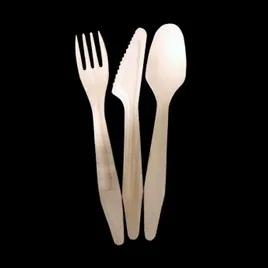 4PC Cutlery Kit Wood With Napkin,Fork,Knife,Spoon 200/Case
