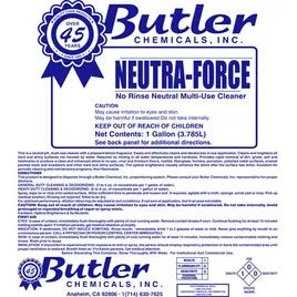 Neutra Force Lemon All Purpose Cleaner 1 GAL Neutral Liquid No Rinse 4/Case