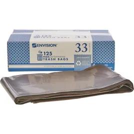 Can Liner 33X39 IN Brown 1.2MIL Extra Heavy Duty Flat Pack Puncture Resistant Tear Resistant 125/Case
