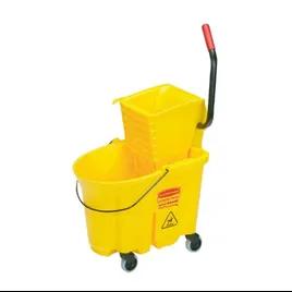 SKILCRAFT® Mop Bucket & Wringer 35 QT Plastic Yellow 1/Each