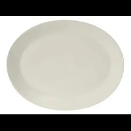 Modena AlumaTux Platter 15.375X11.875 IN Porcelain Pearl White Oval 6/Case