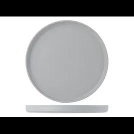 TuxTrendz Zion Plate 10.75X0.875 IN Porcelain Matte Gray Straight-Sided 12/Case