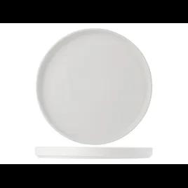 TuxTrendz Zion Plate 10.75X0.875 IN Porcelain Matte White Straight-Sided 12/Case
