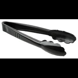 Serving Tongs 9 IN Plastic Black Scalloped 72/Case