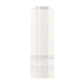 Bread Bag 4X2X12 IN Bleached Kraft Paper White Gusset 1000/Case